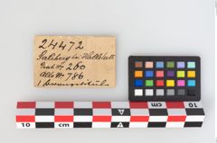 Etikett zu Bronzesitula (NHMW-PRAE-024472)